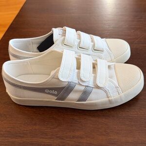 GOLA women’s White Velcro Casual Sneakers. Size 8.5